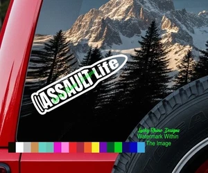 Assault Life 2A Second Amendment Trump Maga Auto Fenster Vinyl Aufkleber Sticker - Bild 1 von 4