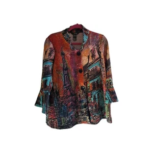 Ali Miles Size M Button Up Shirt/shacket/blazer - Picture 1 of 12
