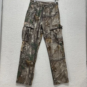 Cabelas Real Tree Men’s REG Camo Hunting Cargo Outdoor Pants Size 30 - Picture 1 of 16