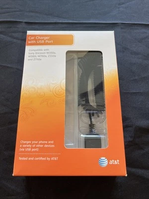 At&t Car Charger So Y Ericsson W360a W580i W760a Z310a Z750a - Image 1 of 2
