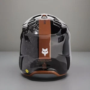 Fox Racing V3 RS Mips Optical MX Offroad Helmet Carbon- Black -Brown - White, XS - Picture 1 of 13