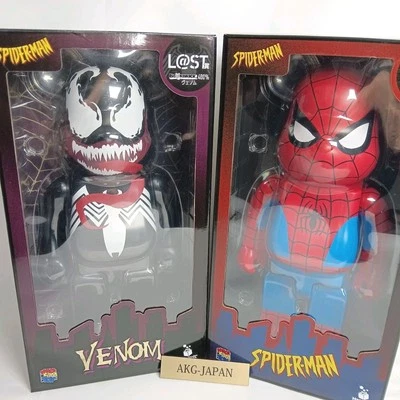 Bearbrick Venom Spider-man набор из 2 400% счастливой лотереи Kuji Be@rbrick Medicom - Изображение 1 из 4