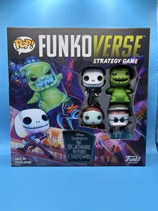 Funkoverse Disney Tim Burton Nightmare Before Christmas Strategy Game Complete - Picture 1 of 5