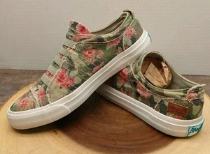 Blowfish Malibu Shoes Floral Print Slip On Sneakers Womens 7 Casual Sneakers - Picture 1 of 9