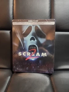 SCREAM 2 Steelbook (1997, 4K UHD + Blu-ray – Paramount) 25th Anniversary NEW - Foto 1 di 3