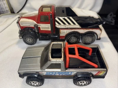 Винтажный Buddy L лот из 2.  1982 Speedboat Race Team & 1981 Kenworth Tow Wrecker - Изображение 1 из 4