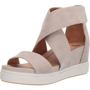 Dr. Scholl's Sheena Damen-Plateausandalen mit Kreuzriemen Größe US 11M austerngrau - Bild 1 von 6