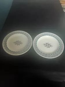 Wedgwood Ravilious Persephone Blue 2 Side Plates 7" dia in very good condition - Picture 1 of 8