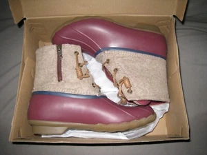Sperry Top-Sider Salzwasser Winter hellbraun Wolle Ente Stiefel Damengröße 9. Neu mit Karton. - Bild 1 von 4