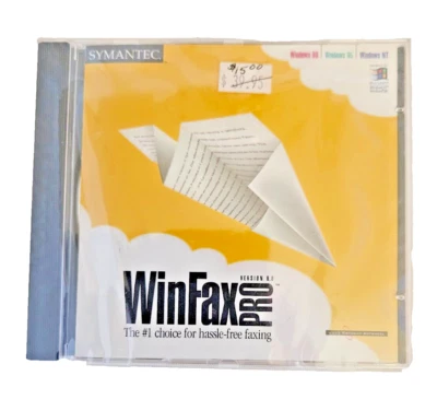 Symantec Winfax Pro Version 9.0 for Windows 98, 95 and NT Sealed 12-83-00035 - Image 1 of 2