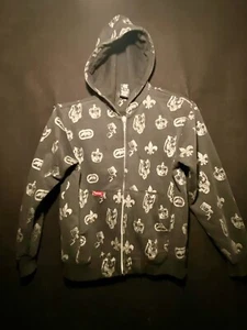 Ecko Unltd Small Boys Hoodie Black With Silver Print - Picture 1 of 1