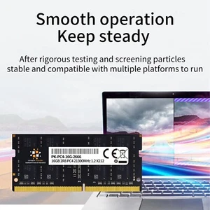 16GB DDR4 Ram Memory For Laptop Notebook PC4-21300 2666 SODIMM 1 Stick PC4 DDR4 - Picture 1 of 9
