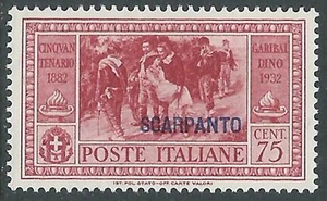 1932 EGEO SCARPANTO GARIBALDI 75 CENT MH * - I39-8 - Imagen 1 de 1