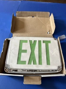 Lithonia Lighting WLTE W 1 G EL WLTE Series Wet Location Exit Sign New Open Box - Picture 1 of 7