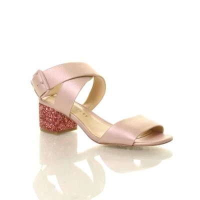 KATY PERRY NEW Women's The Margot-pearlized Glitter Heeled Sandals Shoes TEDO - Image 1 of 4