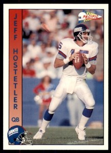 1992 Pacific Jeff Hostetler New York Giants #212