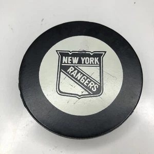 Vintage New York Rangers Official NHL Hockey Puck By In Glas Co Made In Canada - Picture 1 of 5