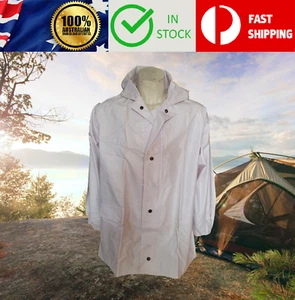 10% OFF CODE PLF10FY Size M PVC Jacket - Waterproof Mens Adults Hooded Rain Coat - Picture 1 of 1