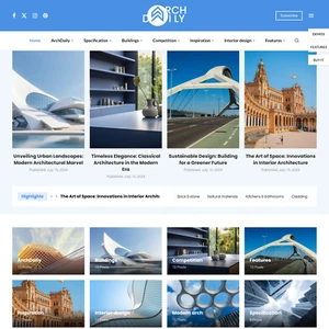 Architecture News Website Design with Free VPS Web Hosting and Installation - Picture 1 of 7