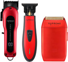Supreme Trimmer 3-in-1 Barber Bundle | Clipper Kit STC5030 ST5215 STF602 Red