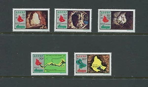 C649 Etiopía 1983 Cuevas de Omar mapas 5v.   MNH  - Imagen 1 de 1