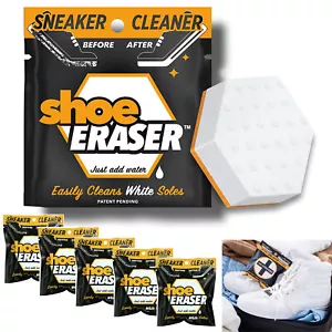 6 Pc Shoe Cleaning Sponge Eraser White Sole Sneaker Scuff Marks Remover Stains - Picture 1 of 1