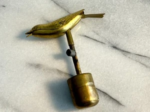 Rare antique 1920's Risdon Victory Canary Songster Brass Bird Water Whistle Toy - Picture 1 of 6