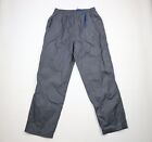Vintage 90S Reebok Mens 2Xl Xxl Spell Out Lined Wide Leg Pants Gray Nylon