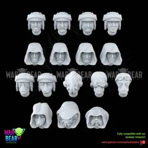 Alliance Commandos Heads (16) - War Bear Studios | Legion compatible - Picture 1 of 1