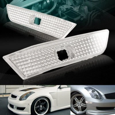 FIT INFINITI G35 CUPÉ/2 PUERTAS CARCASA CROMADA INTERMITENTE LUCES MARCADORAS LATERALES LÁMPARAS Foto 1 de 3