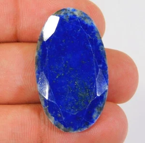 36 CT EXCELENTE PIEDRA PRECIOSA CABUJÓN OVALADO TALLA LAPISLÁZULI AZUL NATURAL AL=051 - Imagen 1 de 7
