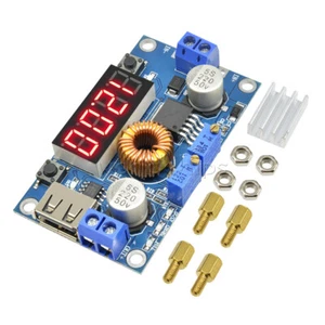 2PCS 5A CC/CV LED Drive Li-ion charger Power Step-Down Module USB Voltmeter New - Picture 1 of 10