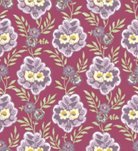 Circa 1825 Bouquet Rose Pink/Purple Quilt Fabric - Fat Quarter - Picture 1 of 3