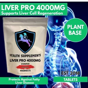 Liver Health Pro 4000mg Tablets Supports Cell Regeneration & Fatty Liver - Picture 1 of 7
