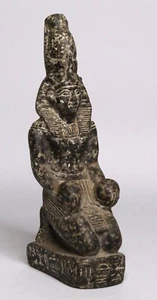 Ägyptische Antiquitäten König Ramses IV Statue Ägypten Pharao Granit Stein - Bild 1 von 7