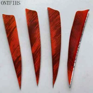 50PCS Archery Fletching RW 4" Shield Arrow Feathers Ink Painting Fletches RW LW - Picture 1 of 18