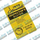 1973 Oldsmobile Cutlass 442 W30 W3 Inspectors Guide 1Pc