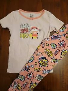 Girls Gymboree Pajama Set Superhero Size 6 - Picture 1 of 6