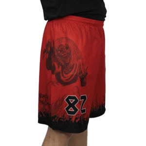 Pantalones cortos deportivos WA con licencia oficial Iron Maiden - The Number Of The Beas 82 - Imagen 1 de 5