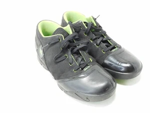 Rare 2008 Nike Zoom Lebron 5 V Low Black/Mean Green Men's Size 12 Shoes - Picture 1 of 8
