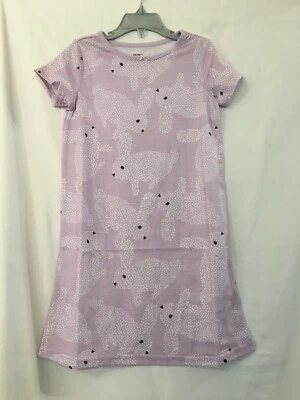 New Carter's Bunny Nightgown Nightshirt Girls Lilac 4/5,6/7,8-10,12-14 - Image 1 of 4