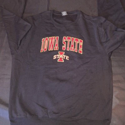 Iowa State University Sweatshirt Big Man's Size 3XL Black 3X New - Image 1 of 3