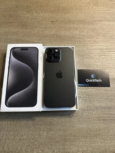 iPhone 15 Pro Max 256GB (Unlocked) - Black Titanium - OPEN BOX - Zdjęcie 1 z 3
