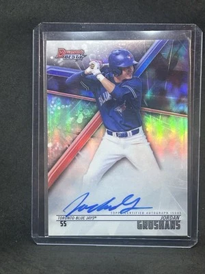 2018 Bowman's Best Best of 2018 Auto Refractor Jordan Groshans #B18-JG Auto A1 - Image 1 of 2