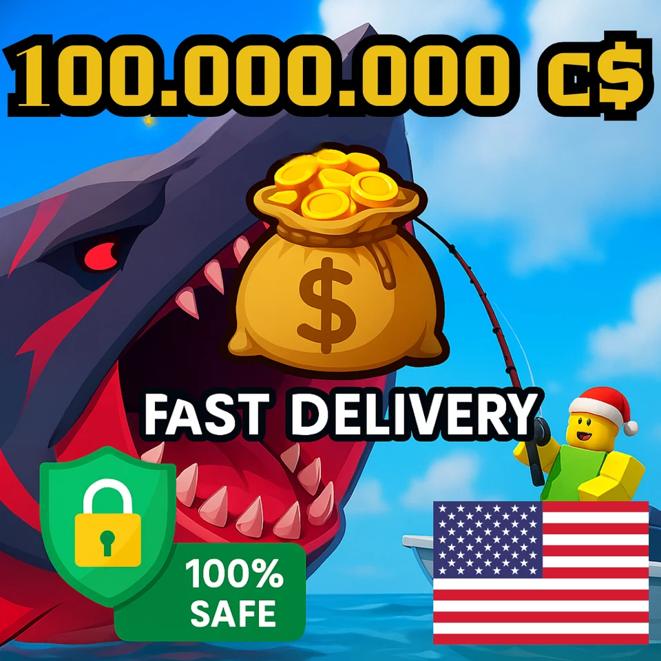 🎣🐟 Fisch 100M C$ 💰 – Roblox – 🚀 Super Fast & Secure Delivery 🚀 | KanteShop