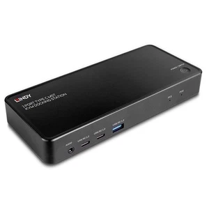 LINDY Docking Station und KVM MST mit 2 Ports USB Typ C - Afbeelding 1 van 5