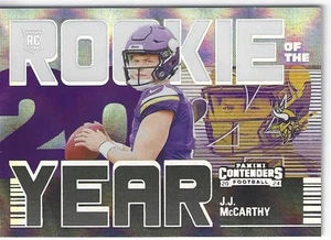 2024 Panini Contenders J.J. McCARTHY Minn Vikings Diamond Rookie of the Year #8 - Bild 1 von 2