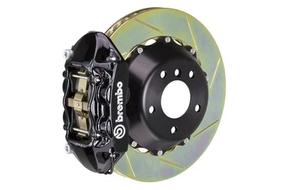 Brembo GT Brake kit Rear 380mm 2 pc Slotted 4 pot Black 997 Turbo 06-12 No PCCB - Image 1 of 4