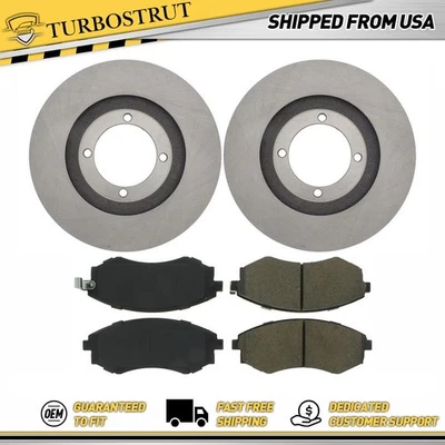 Kit de pastillas de freno y rotores delanteros OE para Hyundai Elantra 1992-1998 Foto 1 de 4