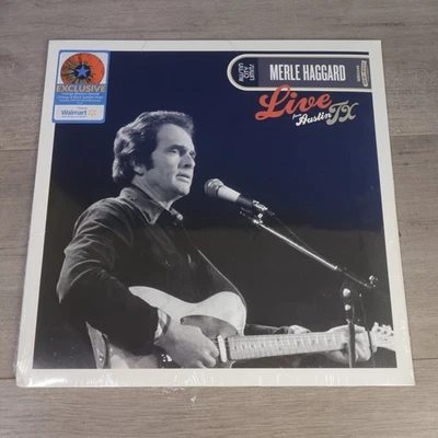 Merle Haggard "Live from Austin TX" BRAND NEW Orange & Black Splatter Vinyl DVD - Image 1 of 4